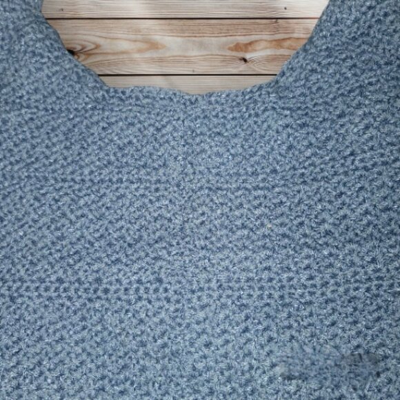 HANDMADE - Knitted Handbag - Grey-Blue - Picture 2 of 2